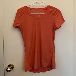 Peach exercise shirt